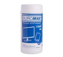 Серветки Buromax JOBMAX Wet wipes for DISPLAYS 100pcs, tube (BM.0802)