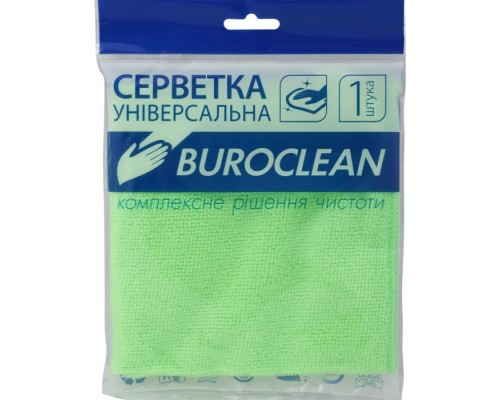 Серветки Buroclean universal microfiber, 30х30 cm, 1шт (10200122)