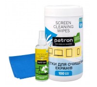 Універсальний чистячий набір Patron Screen spray 100ml F3-008 +wipesF3-059+microfi (CS-PN-BUNDL-15)