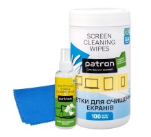 Універсальний чистячий набір Patron Screen spray 100ml F3-008 +wipesF3-059+microfi (CS-PN-BUNDL-15)