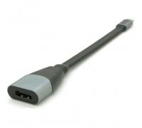 Перехідник USB-C to HDMI F 0.18m black-gray Voltronic (Type-C(M)/HDMI(F)flat18cm)
