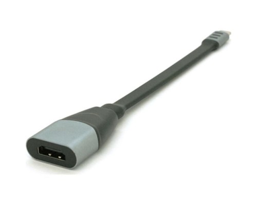 Перехідник USB-C to HDMI F 0.18m black-gray Voltronic (Type-C(M)/HDMI(F)flat18cm)