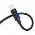 Кабель мультимедійний Lightning to 3.5mm M 1.0m silicone black BOROFONE (6941991114397)