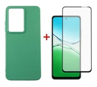 Чохол до мобільного телефона Dengos Oppo A5 4G Case Soft + Glass (Mint) (DG-KM-155)