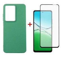 Чохол до мобільного телефона Dengos Oppo A5 4G Case Soft + Glass (Mint) (DG-KM-155)
