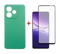 Чохол до мобільного телефона Dengos Oppo A5 Pro Case Soft + Glass (Mint) (DG-KM-153)