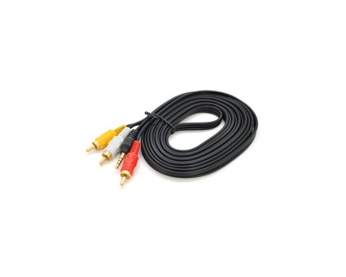 Кабель мультимедійний 3.5mm M to 3xRCA M 3.0m black Voltronic (YT-3.5(M)1.5/3хRCA(M)-3.0)