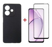 Чохол до мобільного телефона Dengos Carbon + glass Oppo A40m/A40 Black (DG-KM-159)