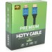 Кабель мультимедійний HDMI M to HDMI M 5.0m V2.0 4Kx2K black Merlion (YT-HDMI(M)/(M)4KV2.0-5.0m/19119)