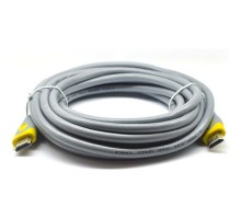 Кабель мультимедійний HDMI M to HDMI M 20.0m V2.0 gray V-LINK (YT-HDMI(M)/(M)HSV2.0-20m/16189)