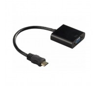 Перехідник mini HDMI M to VGA F 0.3m 4K/2K black Voltronic (YT-C-mnHDMI(M)/VGA(F)-B)