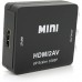 Перехідник HDMI F to 3xRCA F AV 720P/1080P black Voltronic (YT-CM-HDMI/AV-B)