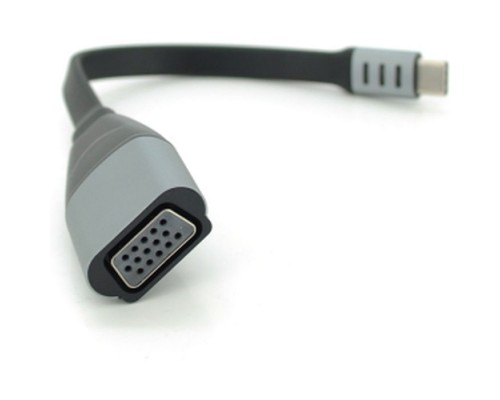 Перехідник USB-C M to VGA F 0.18m black-gray Voltronic (YT-Type-C(M)/VGA(F)-18cm/27031)