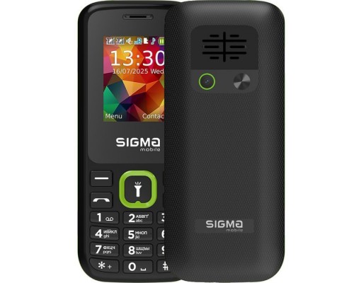 Мобільний телефон Sigma X-style 171 MINI Black-Green (4827798813720)