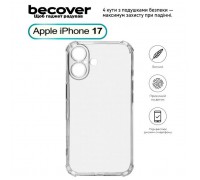 Чохол до мобільного телефона BeCover Anti-Shock Apple iPhone 17 Clear (713793)