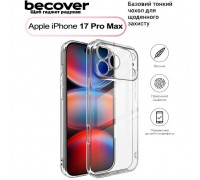 Чохол до мобільного телефона BeCover Apple iPhone 17 Pro Max Transparent (713763)