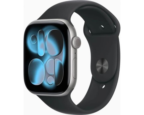 Смарт-годинник Apple Watch Series 11 GPS 46mm Space Grey Aluminium Case with Black Sport Band - M/L (MEV44RK/A)