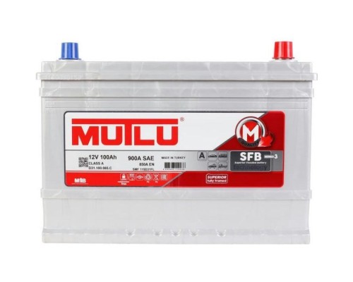 Акумулятор автомобільний MUTLU 6СТ-100 (0) Asia SFB D31.100.085.C