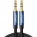 Кабель мультимедійний 3.5mm M to 3.5mm M 1.0m AV112 blue Ugreen (10685)
