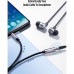 Кабель мультимедійний 3.5mm M to 3.5mm F 1.0m AV118 gray Ugreen (10592)