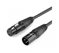 Кабель мультимедійний XLR M to XLR F 2.0m AV130 black Ugreen (20710)