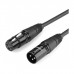 Кабель мультимедійний XLR M to XLR F 2.0m AV130 black Ugreen (20710)