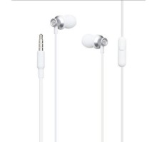 Навушники XO EP15 In-ear Metal Earphone 1.2 м White (6920680866175)