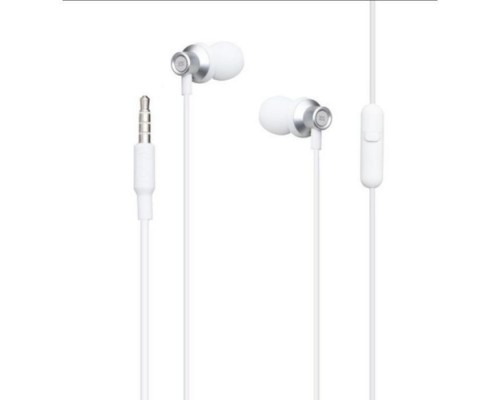 Навушники XO EP15 In-ear Metal Earphone 1.2 м White (6920680866175)