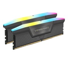 Модуль пам'яті для комп'ютера DDR5 96GB (2x48GB) 7200 MHz Vengeance RGB Black Corsair (CMH96GX5M2B7200C40)