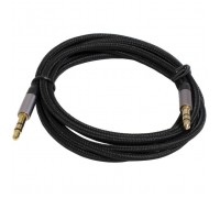 Кабель мультимедійний 3.5mm M to 3.5mm M 1.2m black Patron (CAB-PN-MUL-J-J-12)