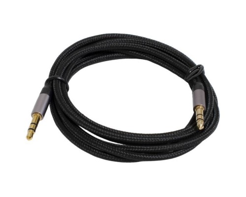 Кабель мультимедійний 3.5mm M to 3.5mm M 1.2m black Patron (CAB-PN-MUL-J-J-12)