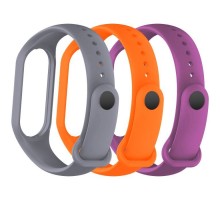 Ремінець до фітнес браслета Armorstandart комплект 3шт Xiaomi Mi Band 4/3 Beat (ARM87029)
