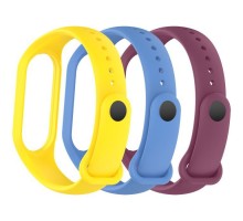 Ремінець до фітнес браслета Armorstandart комплект 3шт Xiaomi Mi Band 7/6/5 New Style Viola (ARM87046)
