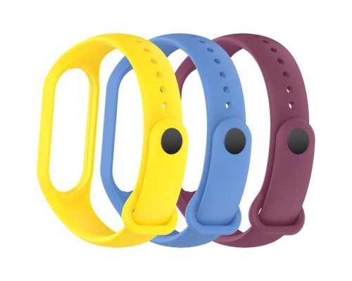 Ремінець до фітнес браслета Armorstandart комплект 3шт Xiaomi Mi Band 7/6/5 New Style Viola (ARM87046)