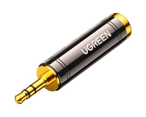 Перехідник 3.5mm M to 6.35mm F AV168 black Ugreen (60711)