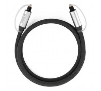 Кабель мультимедійний Optical Toslink 1.5m AV108 black Ugreen (10542)