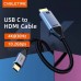 Кабель мультимедійний USB-C to HDMI M 3.0m V1.4 4K30Hz Cabletime (CA915378)