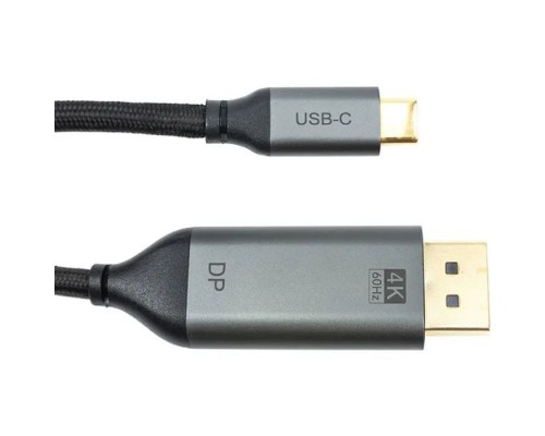 Кабель мультимедійний USB-C to DisplayPort M 1.8m V1.2 4K Cabletime (CA913305)
