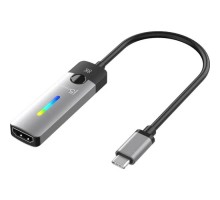 Перехідник USB-C M to HDMI F 8K 60Hz LED RGB J5create (JCA157-N)
