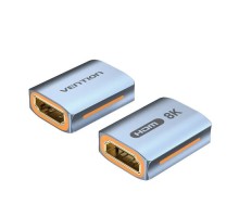 Перехідник HDMI F to HDMI F 8K Aluminum black Vention (AIUH0)
