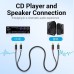 Кабель мультимедійний 2xRCA M to 2xRCA M 1.5m black Vention (BCMBG)