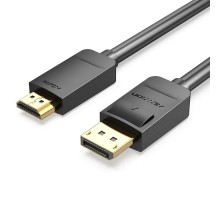 Кабель мультимедійний DisplayPort M to HDMI M 1.5m 1080p60Hz black Vention (HADBG)