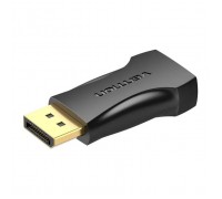 Перехідник DisplayPort M to HDMI F black Vention (HBOB0)