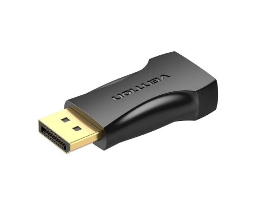 Перехідник DisplayPort M to HDMI F black Vention (HBOB0)