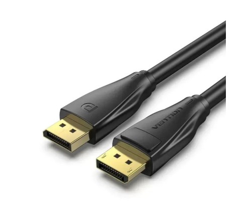 Кабель мультимедійний DisplayPort M to DisplayPort M 1.0m V1.4 8K black Vention (HCDBF)