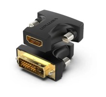 Перехідник HDMI F to DVI M 24+1pin black Vention (AILB0)