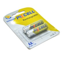Акумулятор PkCell AA R6 2800mAh 1.2V NiMH Rechargeable Battery, 2шт/бл (PC/AA2800-2B)