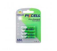Акумулятор PkCell AAA R03 1000mAh 1.2V NiMH Already Charged, 4шт/бл (PC/AAA1000-4BA)