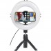 Набір блогера Hama Smartphone Tripod Smart-80 V2, 9.5cм, Bluetooth, LED ring (00004657)