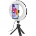 Набір блогера Hama Smartphone Tripod Smart-80 V2, 9.5cм, Bluetooth, LED ring (00004657)